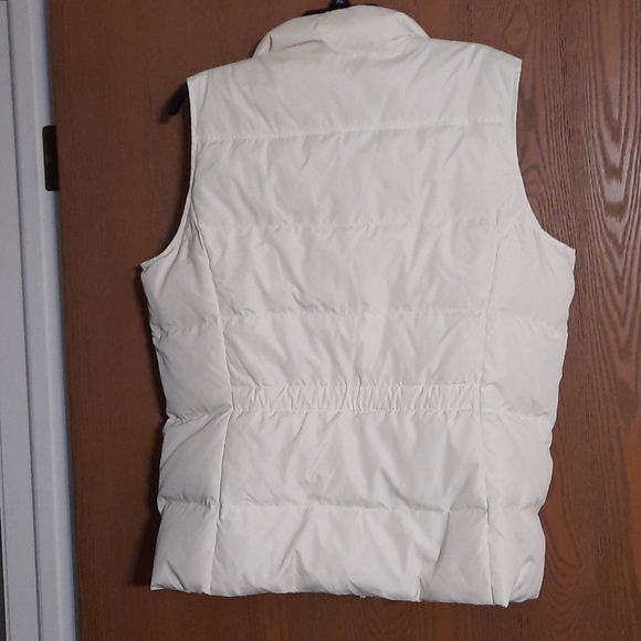 Down vest. Lands End. L 14-16. Winter white NWOT - Picture 3 of 4
